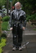 Hand Made Leather Suit Inside Clear Plastic Raincoat With Large Hood